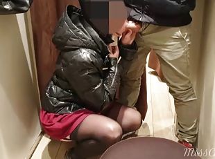 My wife sucks dick in the dressing room at the mall