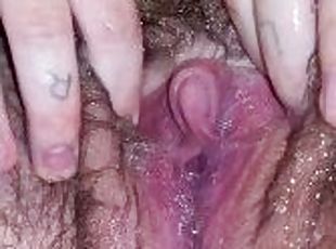 klitoris, hårete, pussy, amatør, vagina, fetisj, erting