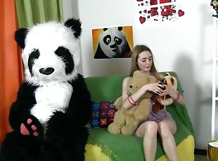 Panda Teddy Fucking A Very Tight And Horny Girl