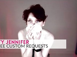 Custom Request: JOI tease sniffing worn knickers