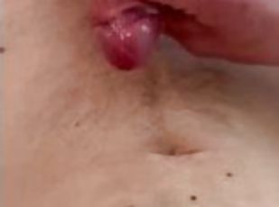Cumshot 8 inch cock after dilating and pumping