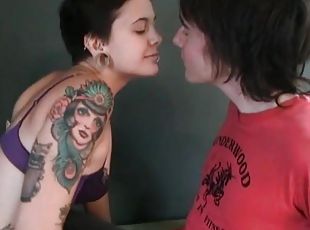 amador, hardcore, casal, perfurado, realidade, tatuagem, bra