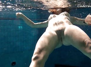 fisse-pussy, teenager, naturlig, pool, solo