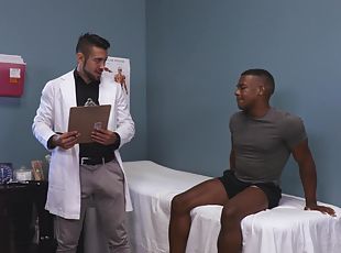 anal, chupanços, doutor, pénis-grande, interracial, preto, hospital, trabalho-de-aro, pénis, pernas