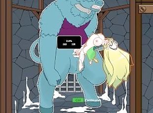 Monster black market - A busty shy blonde fucked by giant minotaur