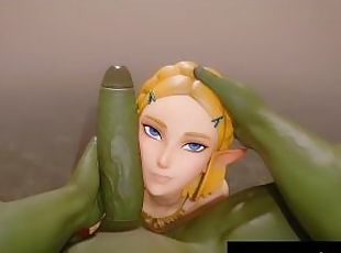 Princess Zelda fucked by orc, more content on Patreon