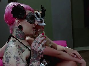 laski, hardcore, seks-grupowy, fetysz, tatuaże, maska