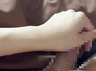 I don't stop stimulating his head when he cum. Post orgasm Torture.