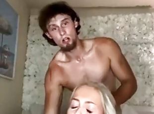 Hot blonde slut get facial after deepthroat and hard pounding live at sexycamx.com