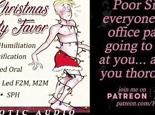 Christmas Party Favor: AUDIO Sissy Public Femdom Embarrassed