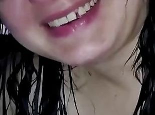 I suck a cock and swallow sperm in closeup