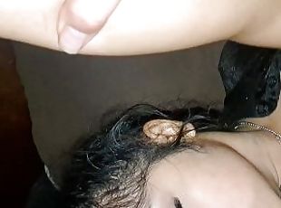 More of my dick in young latina pussy during period