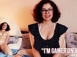 Ersties - American Online Gamer Rides Her Dildo