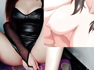 gros-nichons, anal, ejaculation-interne, double, horny, anime, hentai, gros-seins