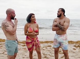 zunaj, velik-penis, plaža, noro, trojček, pov, pohabljeno, kurba-whore