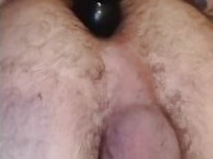 Anal dildo and self mouth