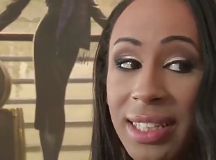 Ts ebony babysitter and her boss analed each others ass
