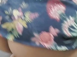 Chubby ass wife showing her new panties