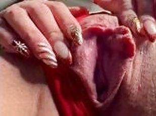 Sexy Blonde Spreads Her Tight Pussy in POV Face Sitting Video