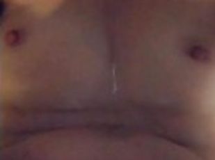 Sexy amateur self pee all over face and body