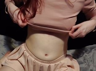 MagicalMysticVA Cute Egirl Showing Off For You~! (Crop Top & Valentine's Heart Nipple Pasties)
