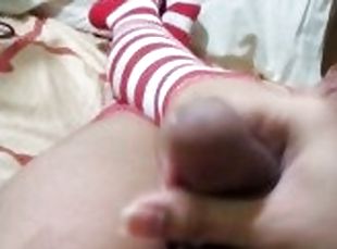 crappy little jerk off vid in thigh highs i found lying on my phone uwu