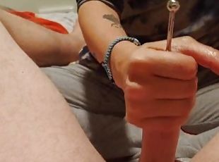 Mama gives handjob with a sound in and I cum!