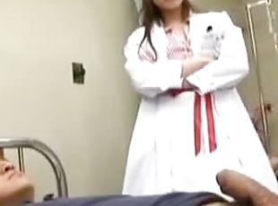 azjatyckie, pielęgniarka, japońskie, wytrysk, uniform