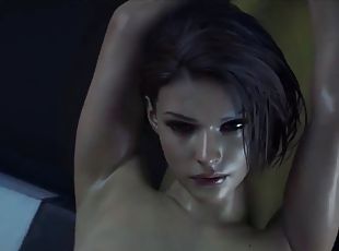 Jill Valentine fucked by a monster in 3d fantasy animation