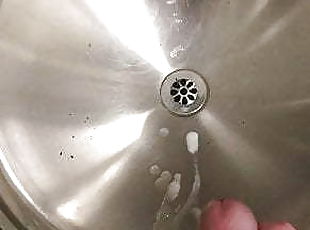 Cum in public sink 