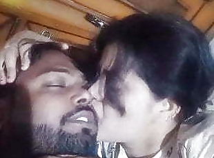 Desi couple romance and kissing