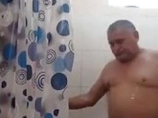 bañando, masturbación, mayor, orgasmo, polla-enorme, latino, jóvenes18, vieja, ducha, a-solas
