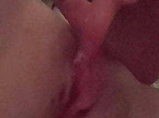 klitoris, onani, pussy, våt, brunette