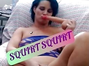 LAURASQUIRTS had to show her  NEW Toy,( Sohimi) in SHORT but WET video