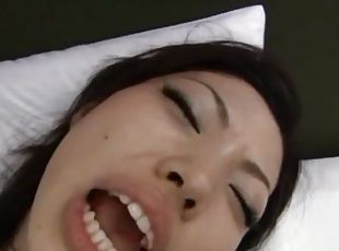 Small tits Japanese opens her legs to be fingered and fucked