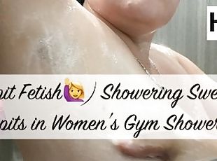 الاستحمام, كبيرة-الثدي, هواة, صنم, دش, حلق, قاعة-ألعاب-رياضية