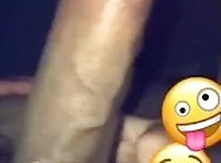 Sucking daddys big dick on Snapchat