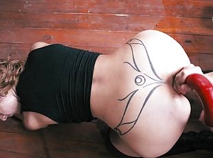 фістинг, анальний-секс, іграшка, точка-зору, дупа-butt, фетиш, татуювання