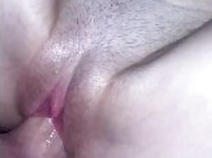 Squirting girl want cum inside pussy / Incredible creampie