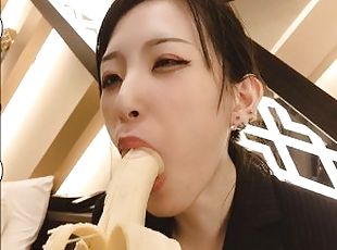 amatør, japans, solo, banan