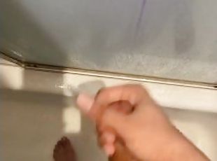 vannis, masturbatsioon, amatöör, jobipauk, suur-munn, kättevõtmine, mustanahaline, abikaasa, sperma, dušš
