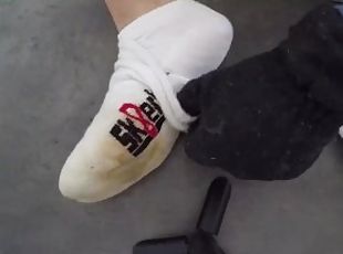 Sweaty white cum-Sk8erboy-socks