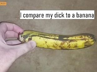 hårig, masturbation, amatör, gigantisk-kuk, ensam, banan, kuk