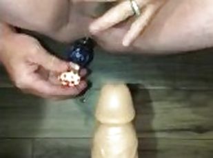 masturbácia, fajka, hračky, dvojité, semeno, vibrátor, sólo, penetrovanie