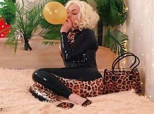 Air Balloon Fetish Video, Inflatable kinky fantasy and looner fun with big ass