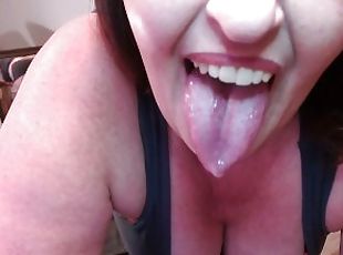 V 679 More lips, tongue,spit and teasing from redheaded PAWG DawnSkye