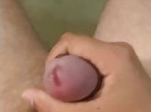 I Spit in My Hand and Jerk Off Until I CUM All Over Myself!