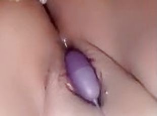 My Soaking Wet Fat Pussy Squirting from this Loud Ass Vibrator