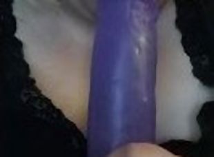 Ssbbw getting her dildo ready for her fat pussy