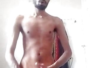 गांड, स्नान, मैस्टर्बेटिंग, अव्यवसायी, बड़ा-लंड, भारतीय, एकल, लंड